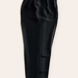 Black straight pants in Éléganza Silk by Éléganza